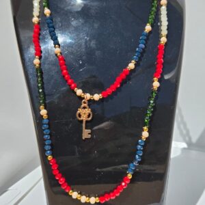 Collar doble con llave